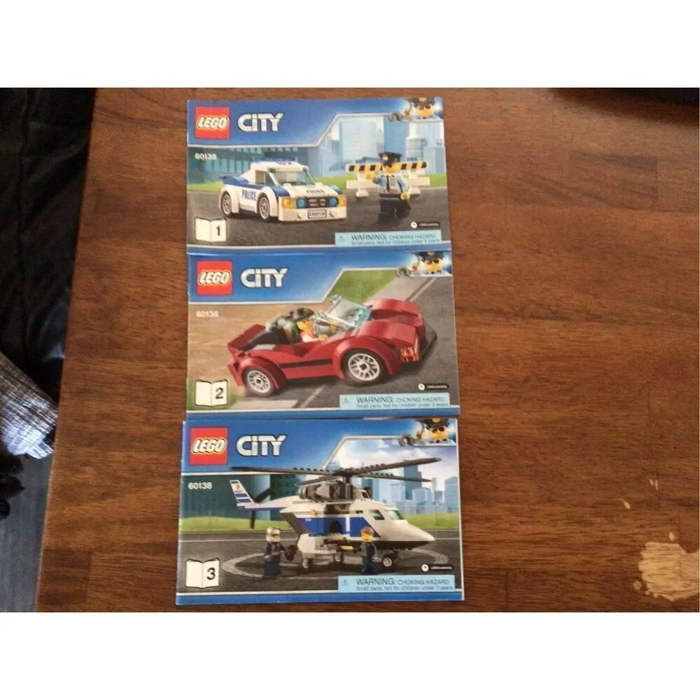 LEGO City High-speed Chase #60138 Instruction Manual Only 1,2,&3 (6057)